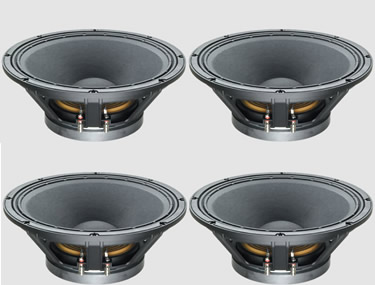 4 x Celestion FTR15-4080F 15" Woofer - BUNDLE PACK - Click Image to Close